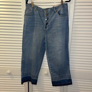 💖Chicos Butterfly Crop Denim - Helix Indigo